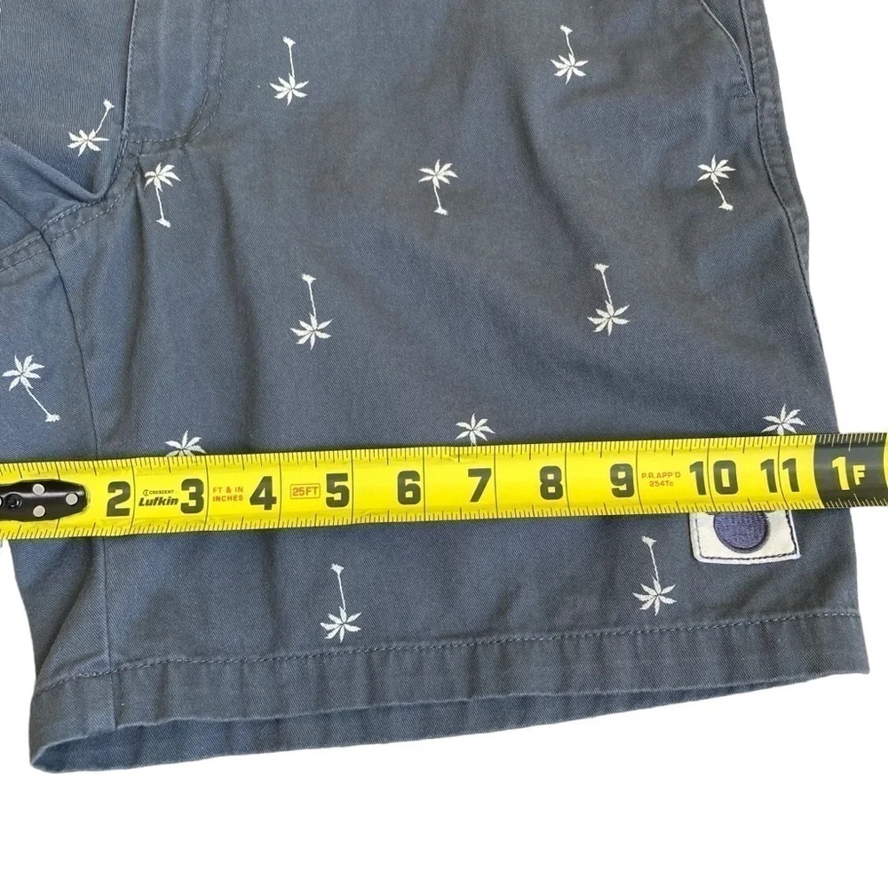 Junk Food x Disney Mickey Mouse Palm Tree Flat Front Chino Shorts Grey 7” M